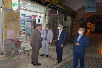 بازدید دکتر دانائی رئیس دانشگاه به اتفاق فرماندار و مدیرکل صنعت، معدن و تجارت استان از سطح شهر سمنان 99.01.10 